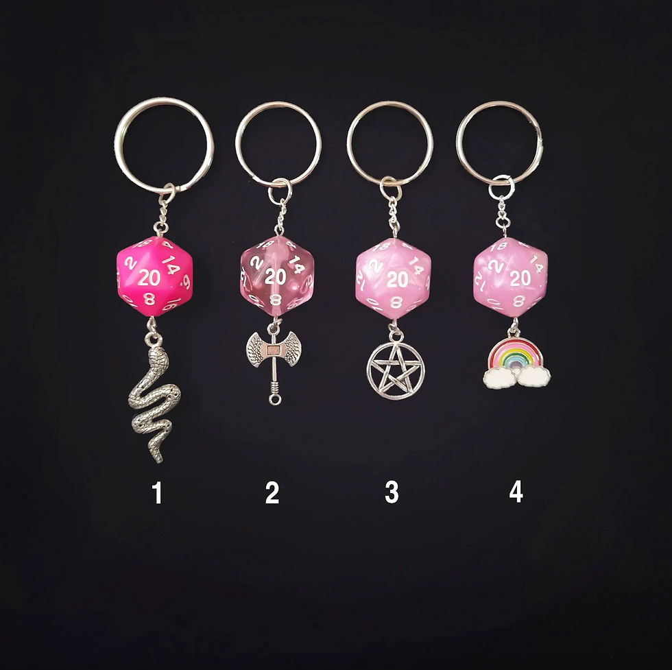 Thumbnail: Dice Keychains