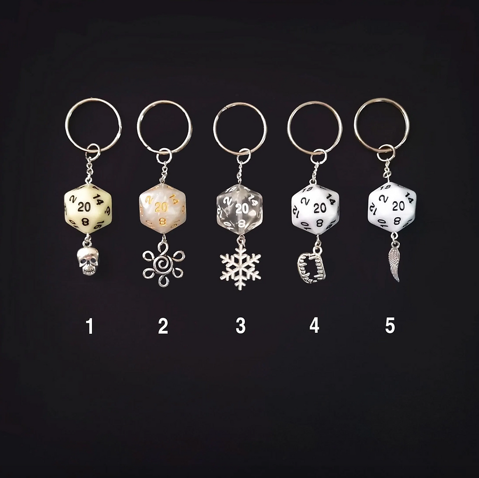 Thumbnail: Dice Keychains
