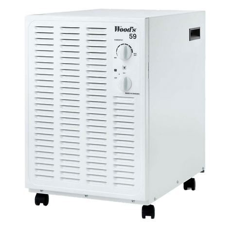 a white domestic dehumidifier
