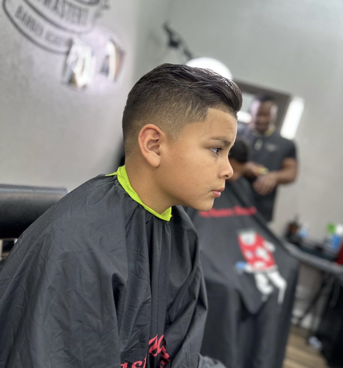 FadeMasterz student haircut work on a client