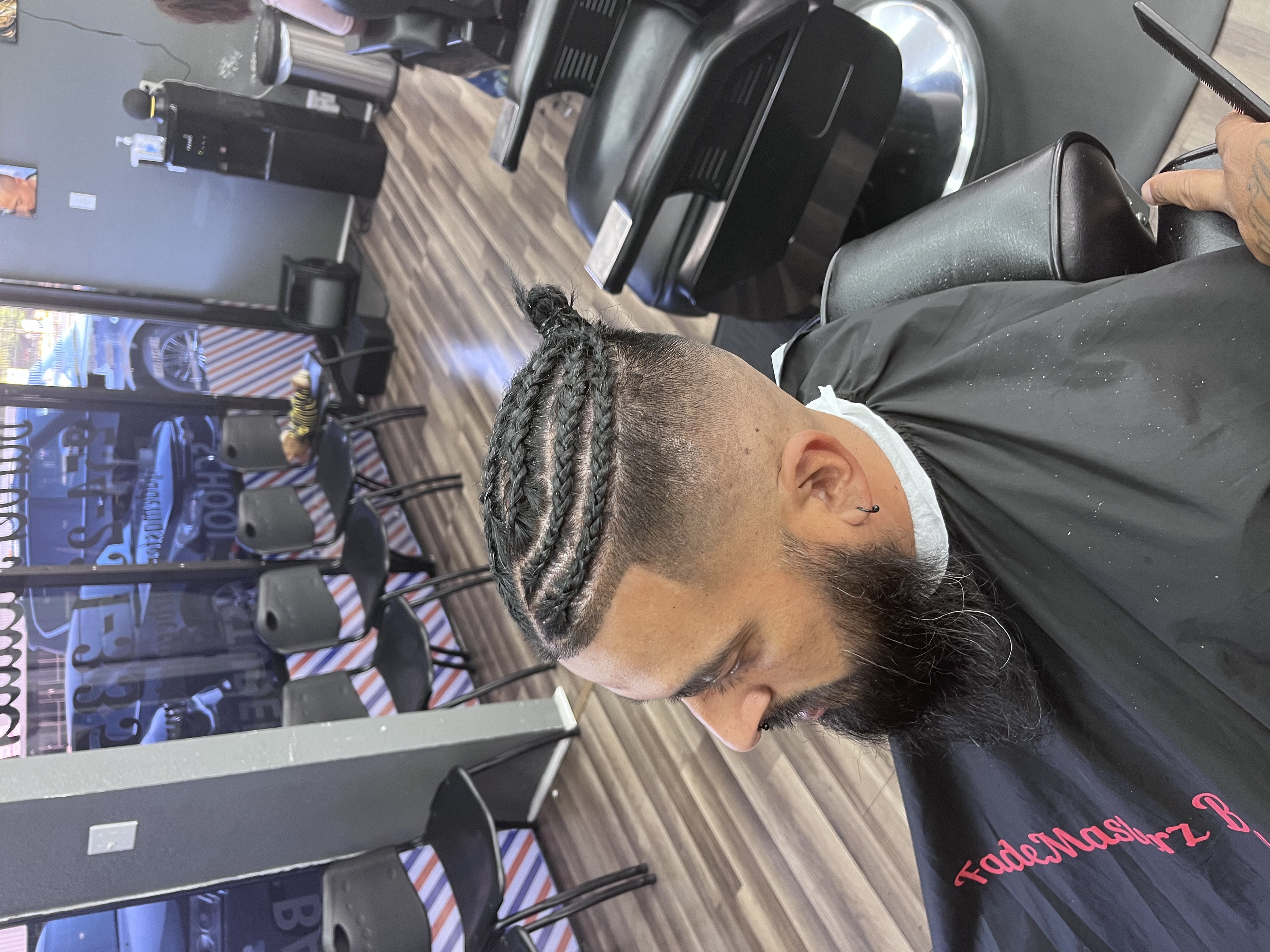 Student haircut work at FadeMasterz