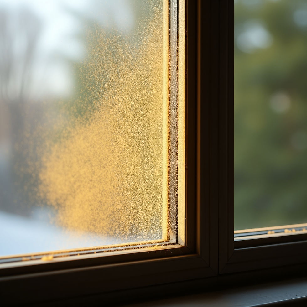 Heavy pollen accumulation during Tennessee allergy season requiring cleaning
