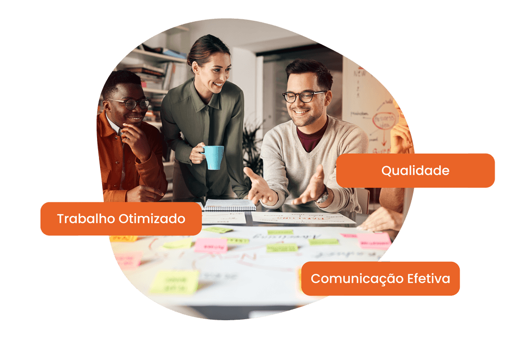 equipe de marketing reunida
