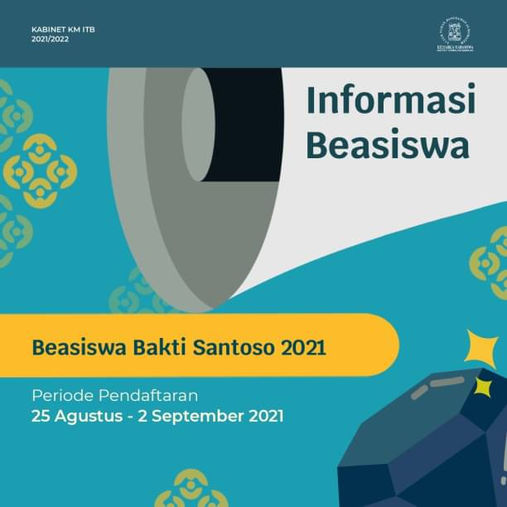 [BEASISWA BAKTI SANTOSO 2021]