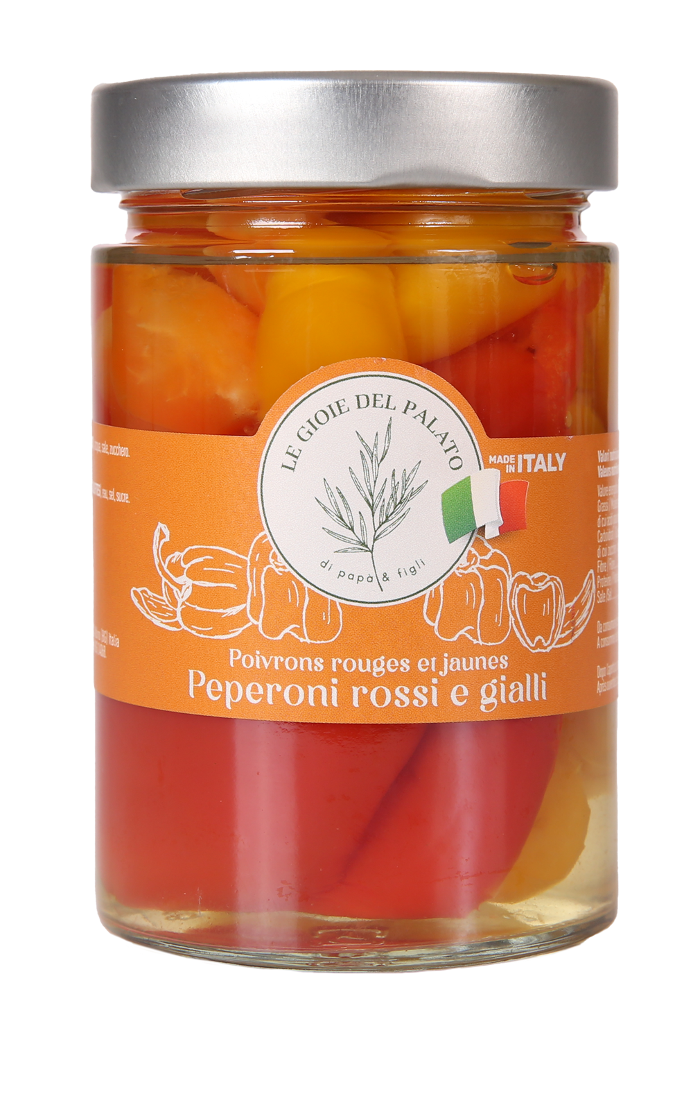 Peperoni rossi e gialli