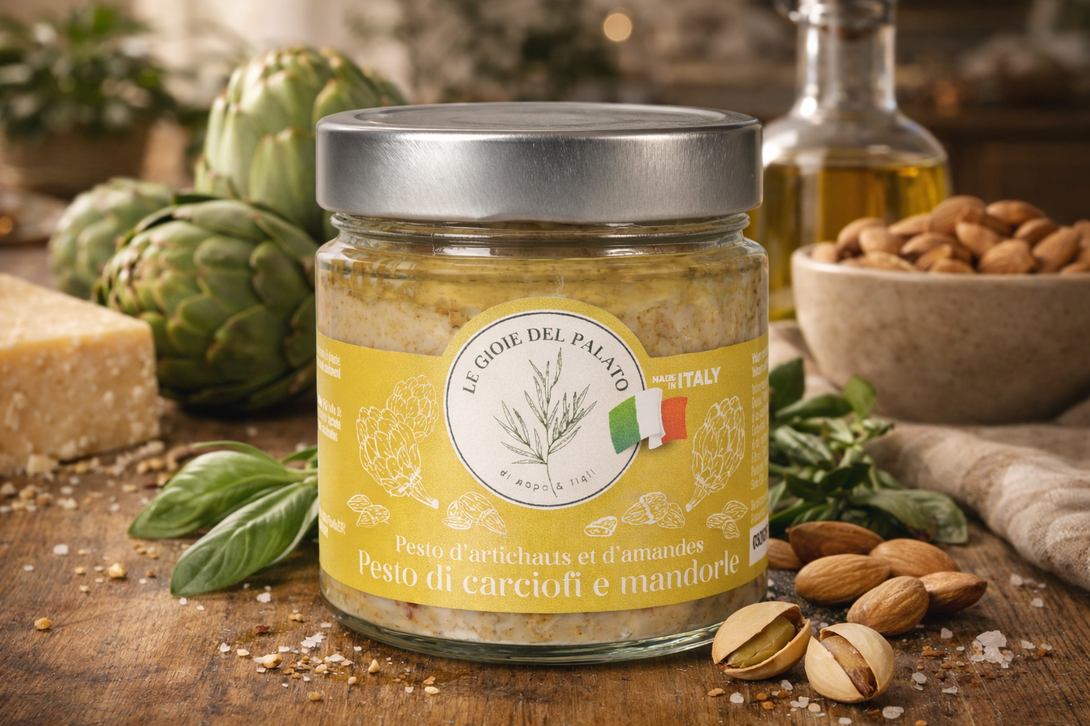 Pesto carciofi e mandorle