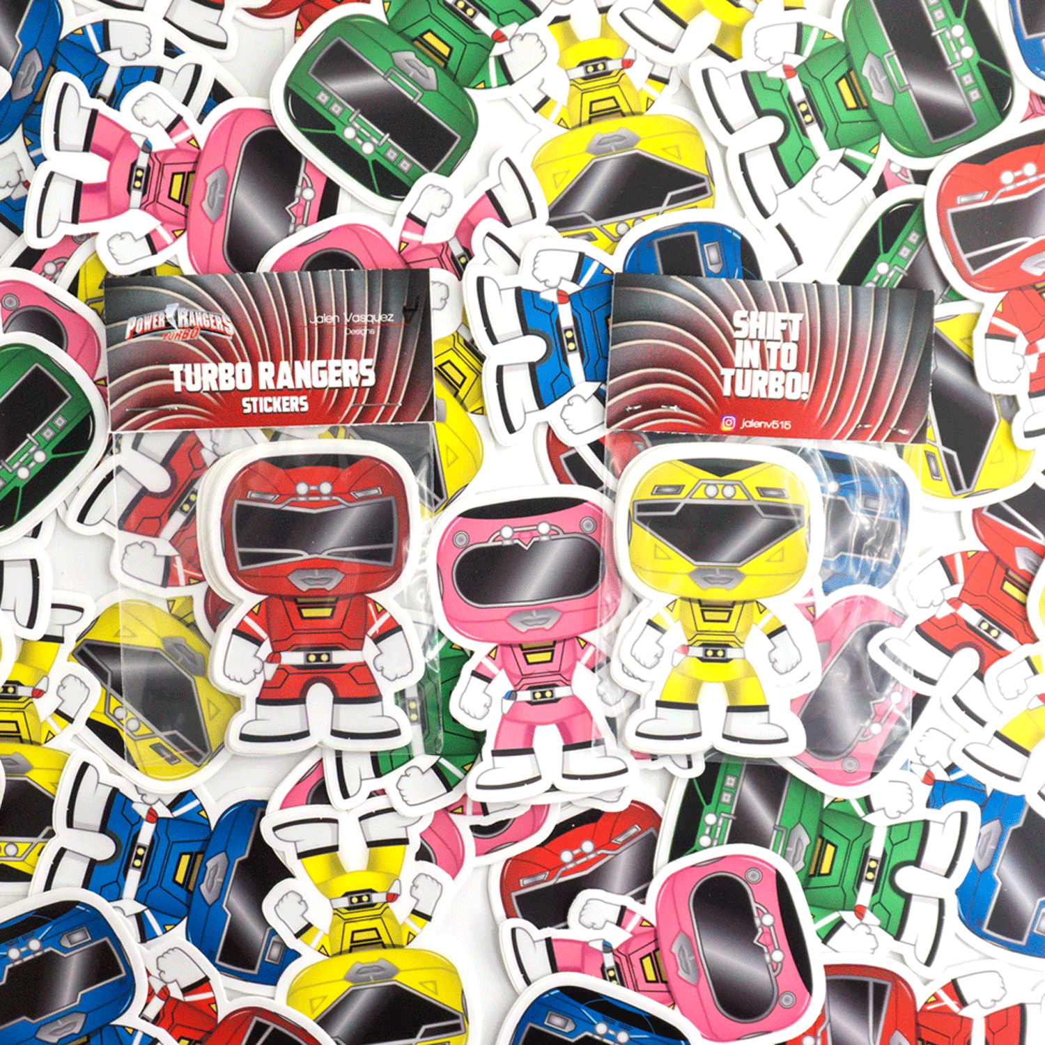 Turbo Ranger Sticker Set