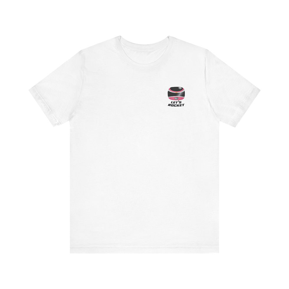 Thumbnail: Let's Rocket Pink Unisex Tee