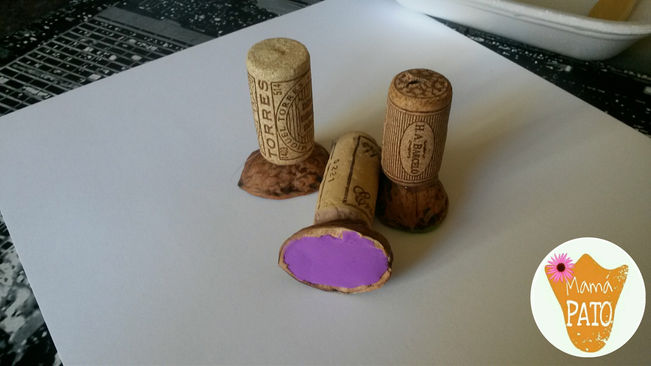 Sellos con forma de hoja. El otoño