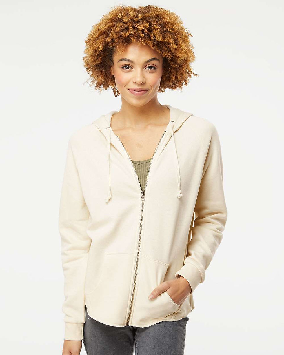 Thumbnail: Women's SLP Heart Wave Wash Full-Zip Hoodie