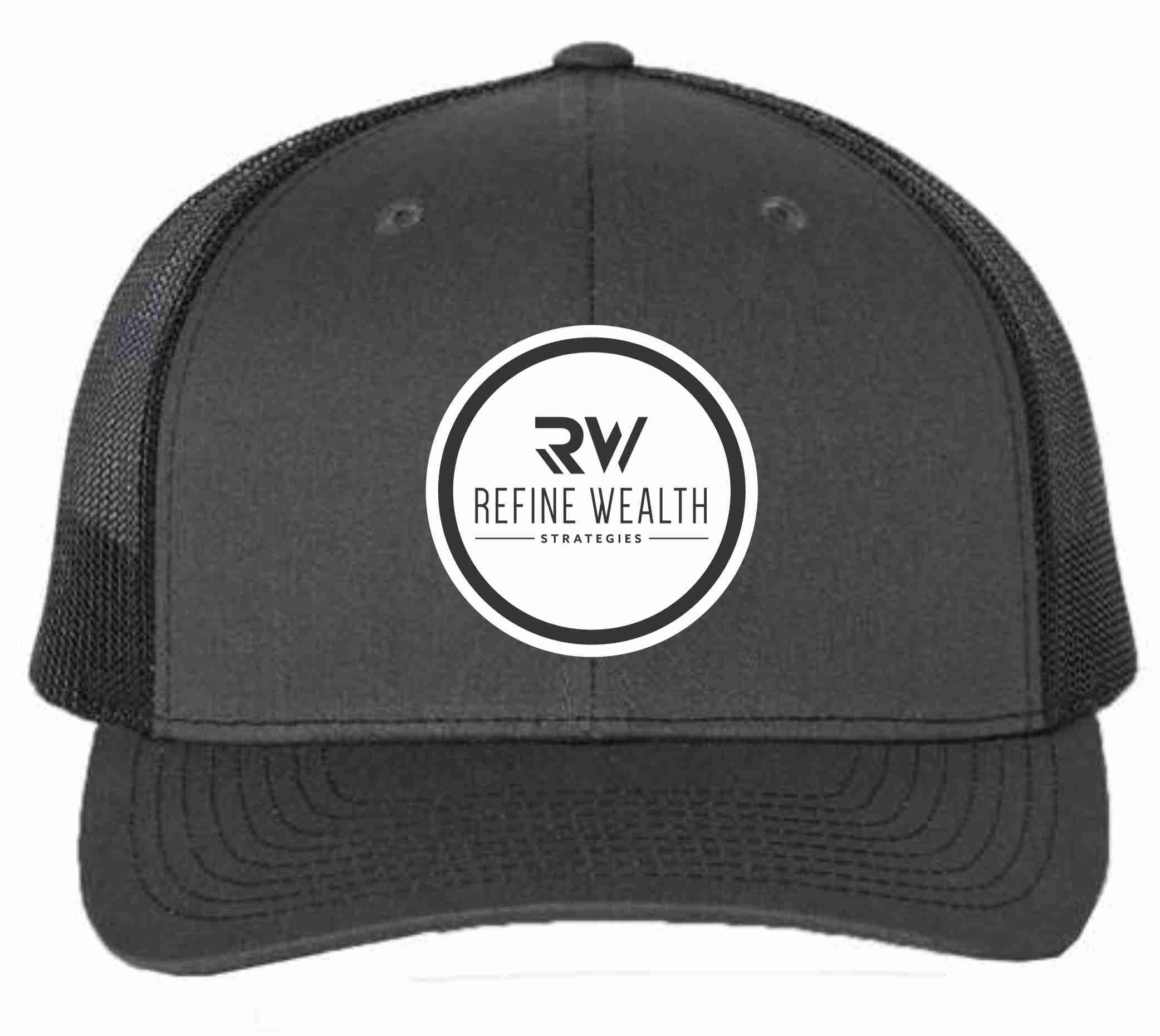 Richardson Snapback Trucker Cap with Leather Patch