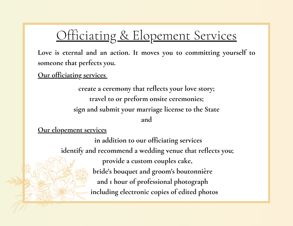 Officiant and Elopement