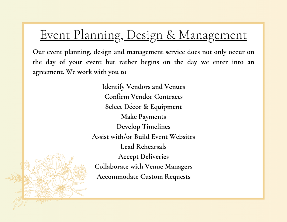 Planning, Design, Management