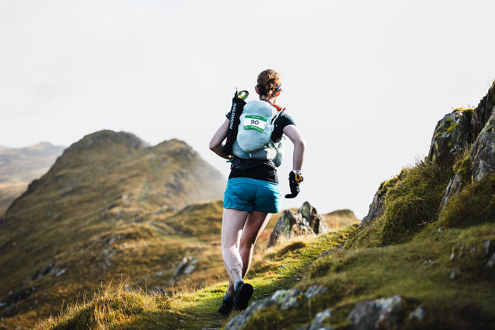The runnable ridge of Cnicht before the bum-sliding descent.