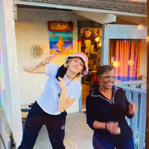 Visitors exploring shops in downtown Pismo Beach California