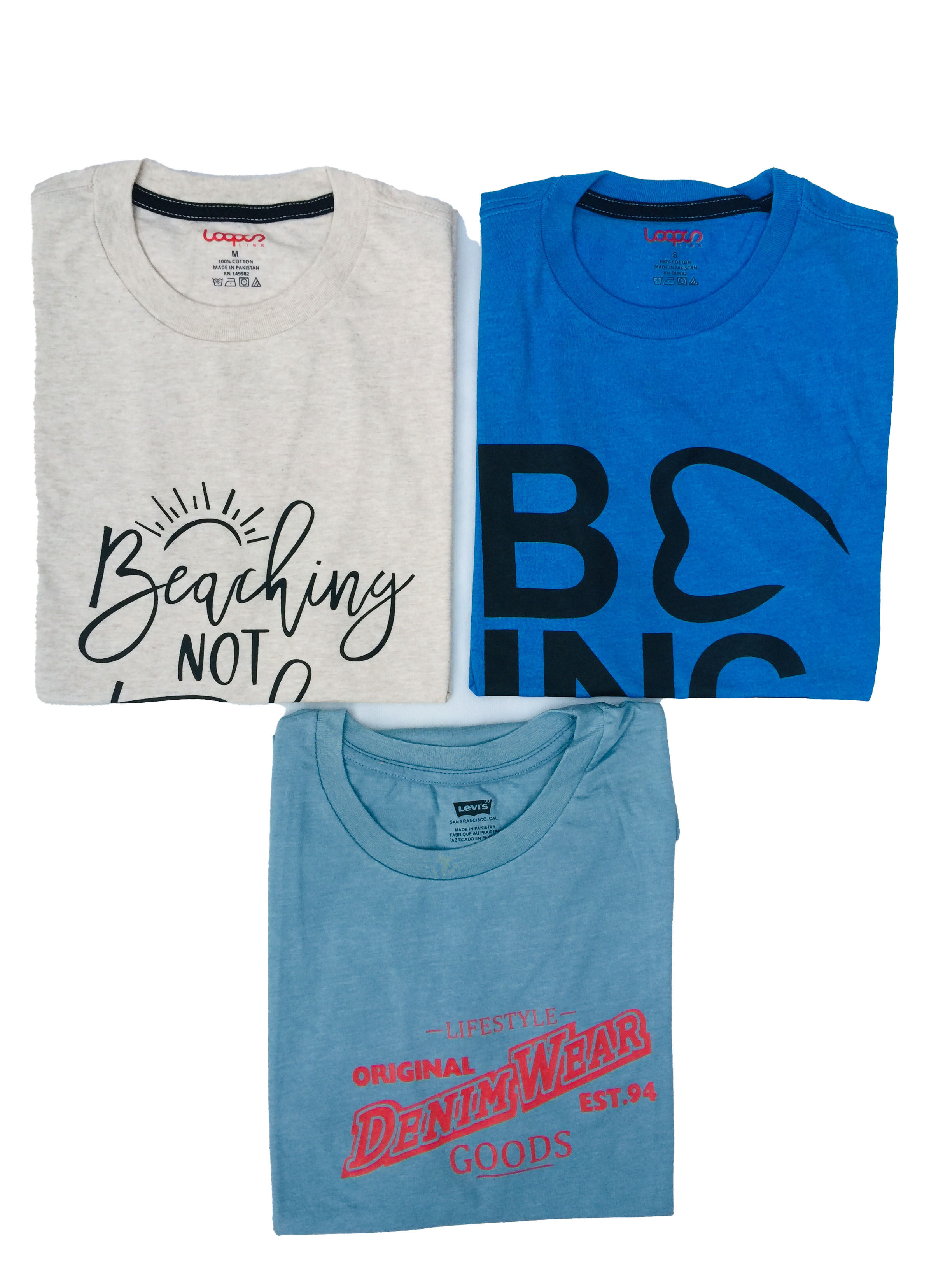 Crew Neck T-Shirt for Men - Pack of 3