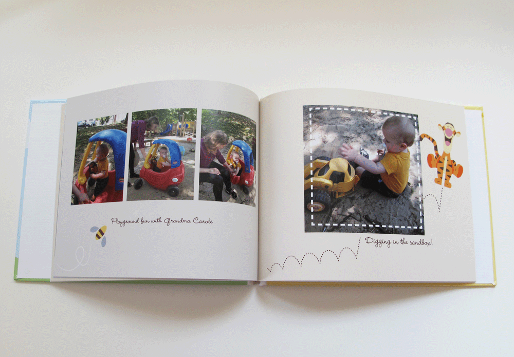 8x10 inch Baby Photo Book Layout