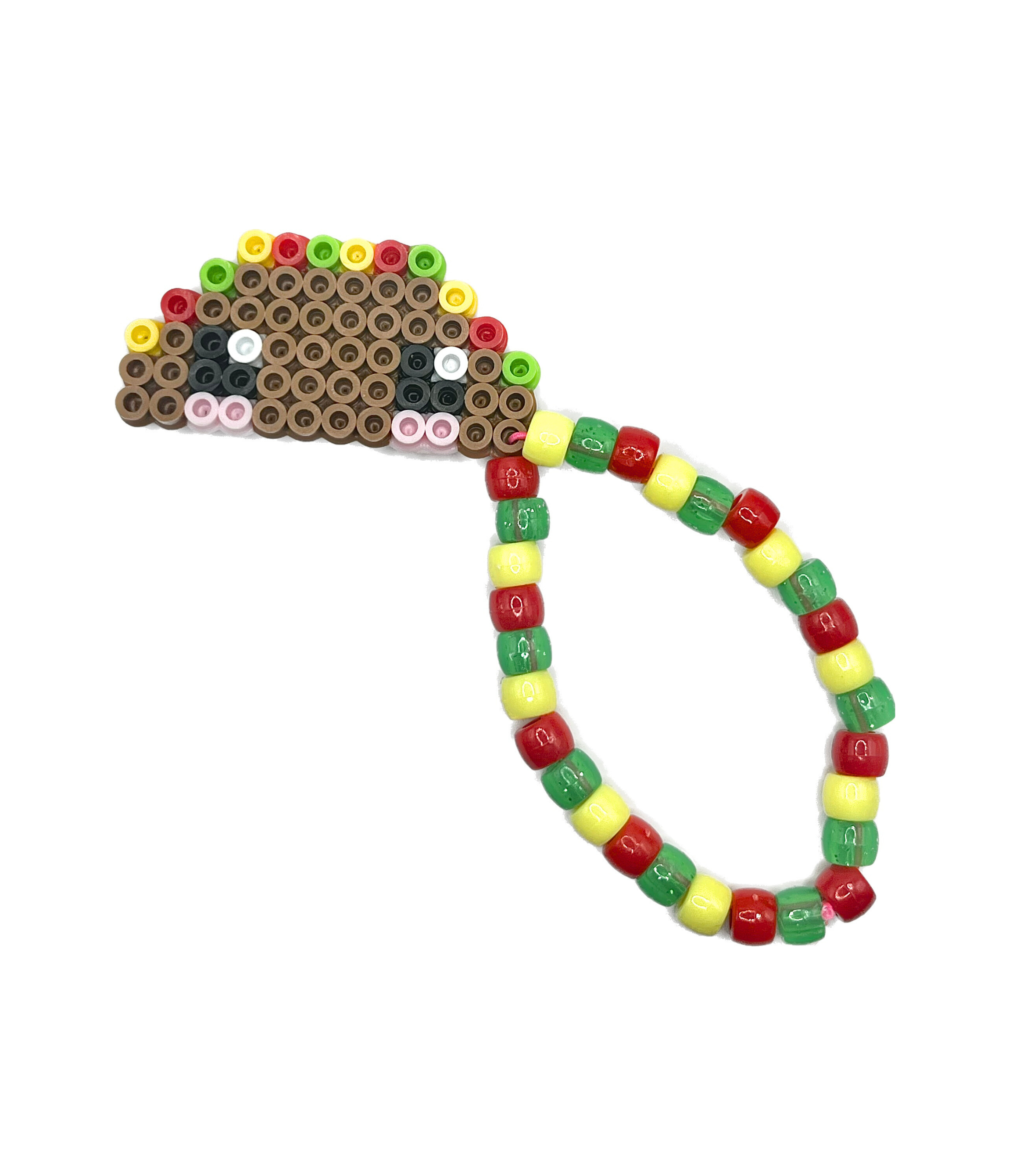 Kawaii Taco Perler Bracelet