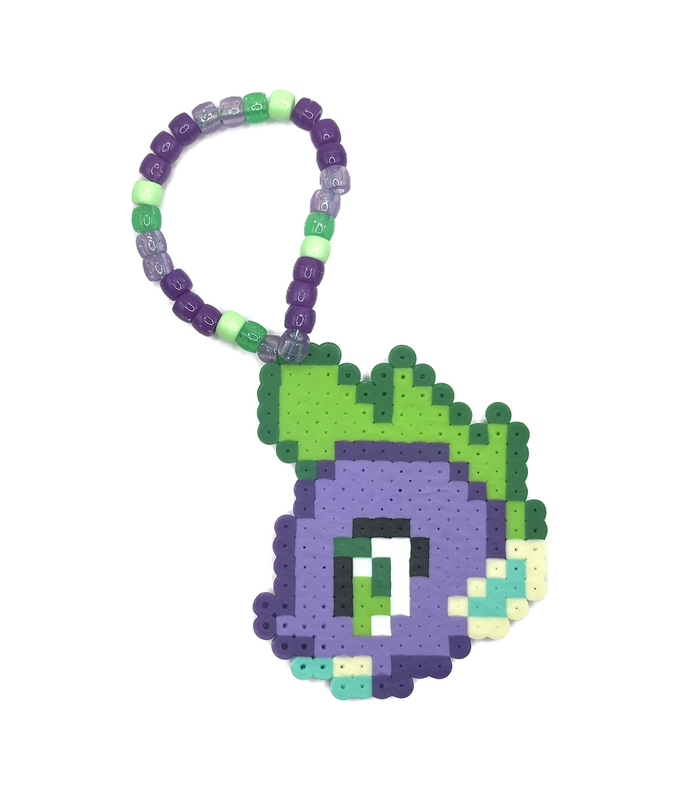 Thumbnail: MLP Dragon Perler Bracelet