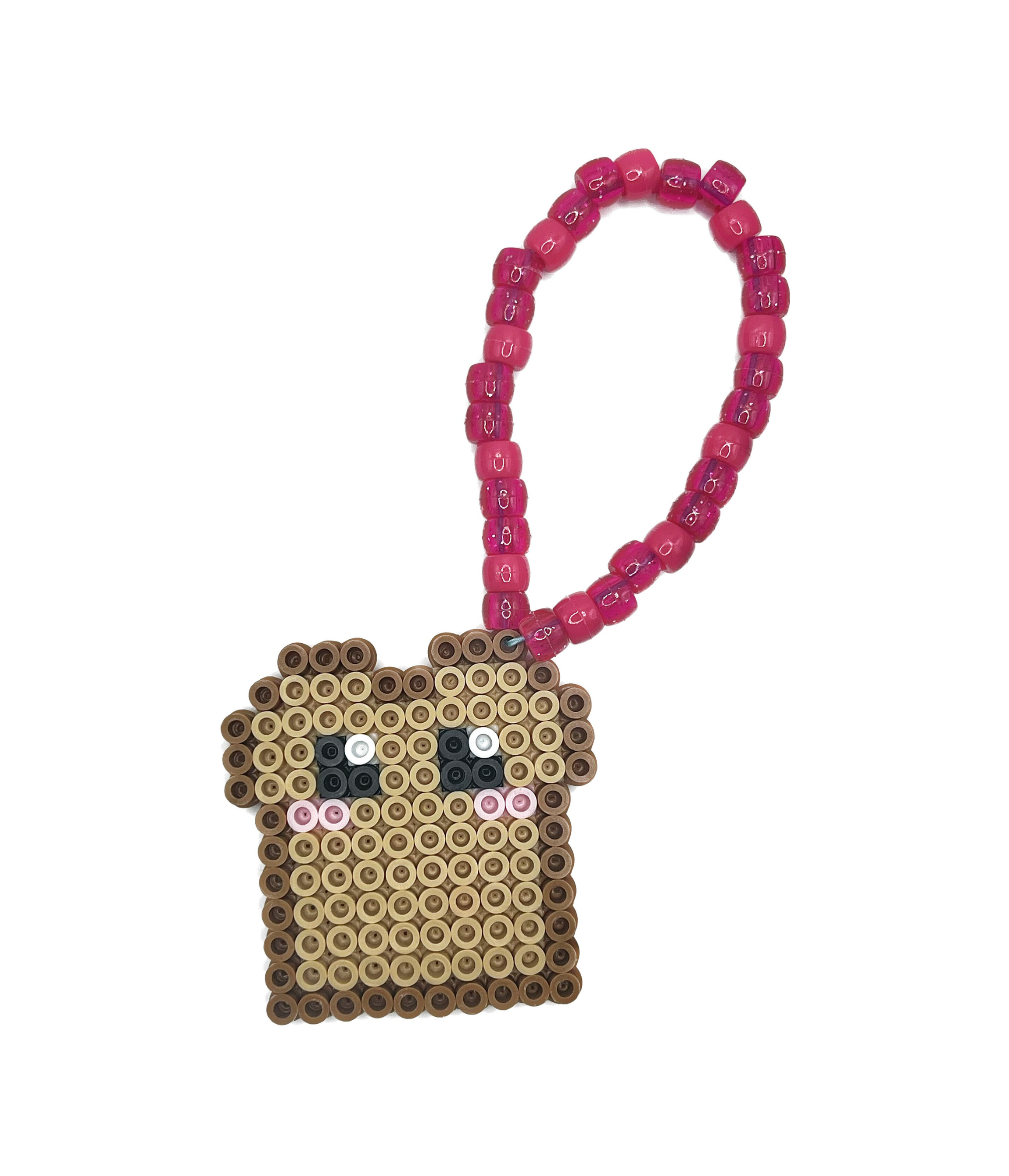 Kawaii Toast Perler Bracelet