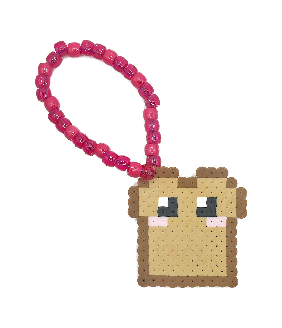 Thumbnail: Kawaii Toast Perler Bracelet