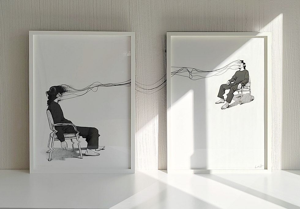 Thumbnail: Analogue-Monologue-Dialogue Embroidered Piece
