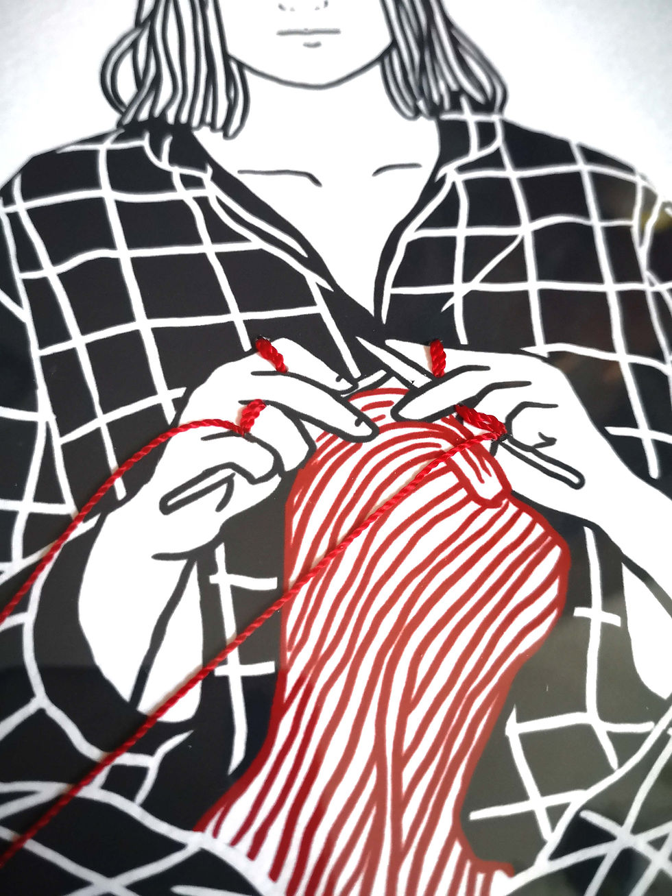Thumbnail: Future Ex Girlfriend - Diptych 100 cm x 70 cm.