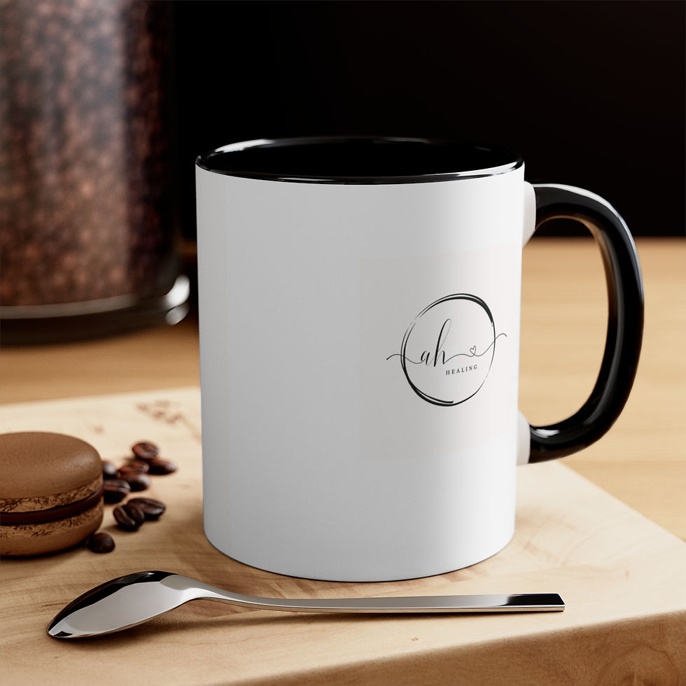 Thumbnail: Peace. Love. Faith. Accent Coffee Mug, 11oz