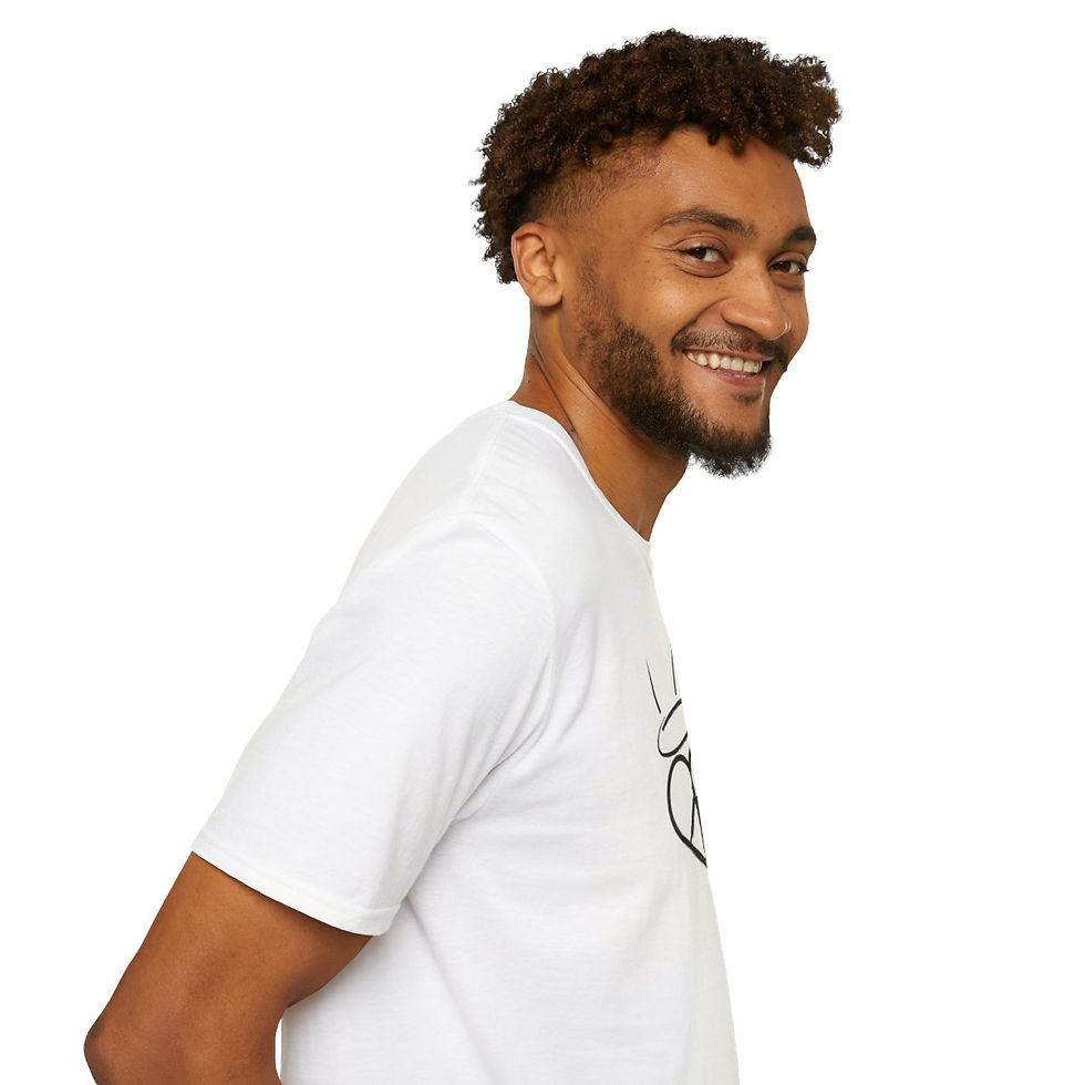 Thumbnail: Unisex Peace. Love. Faith. Softstyle T-Shirt