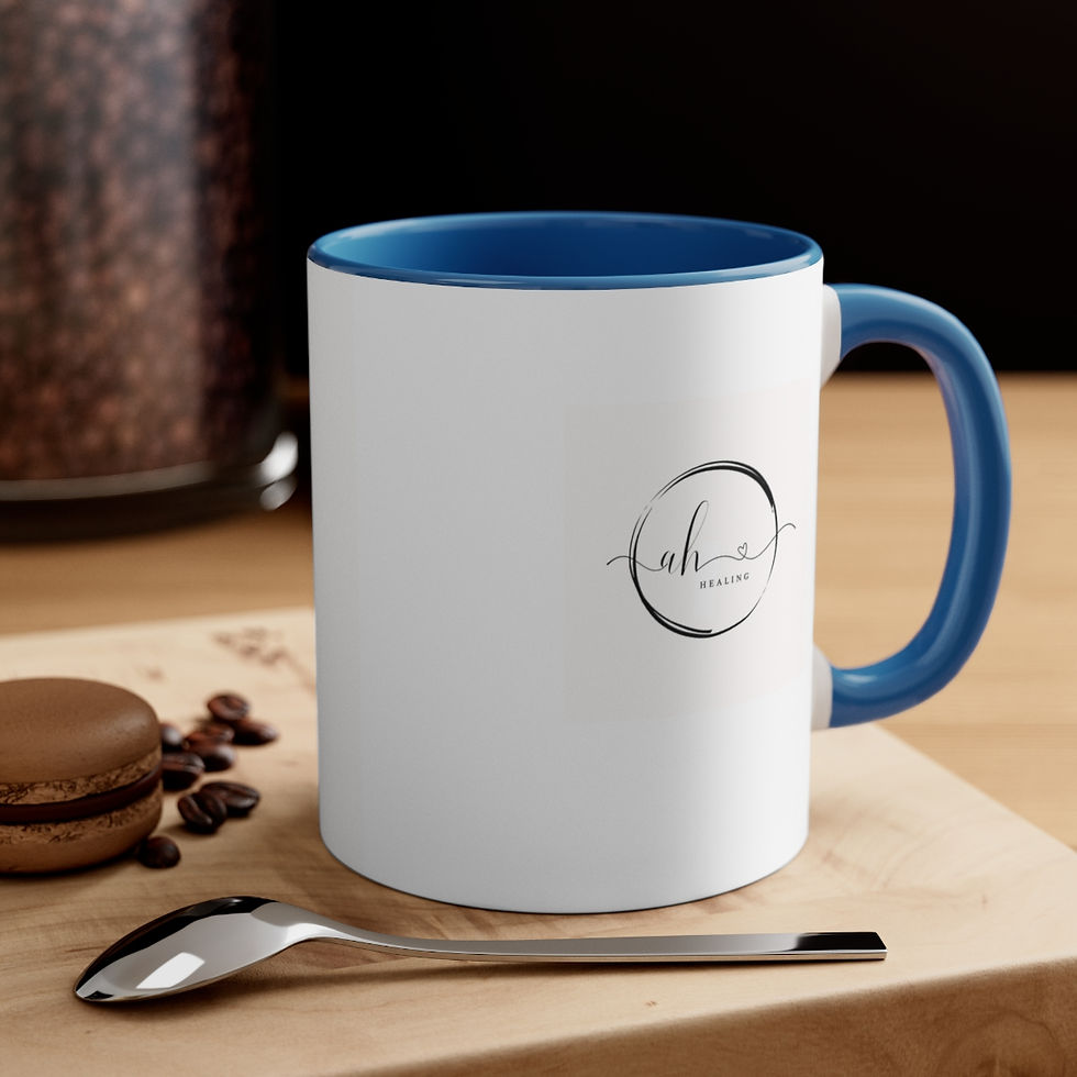Thumbnail: Peace. Love. Faith. Accent Coffee Mug, 11oz