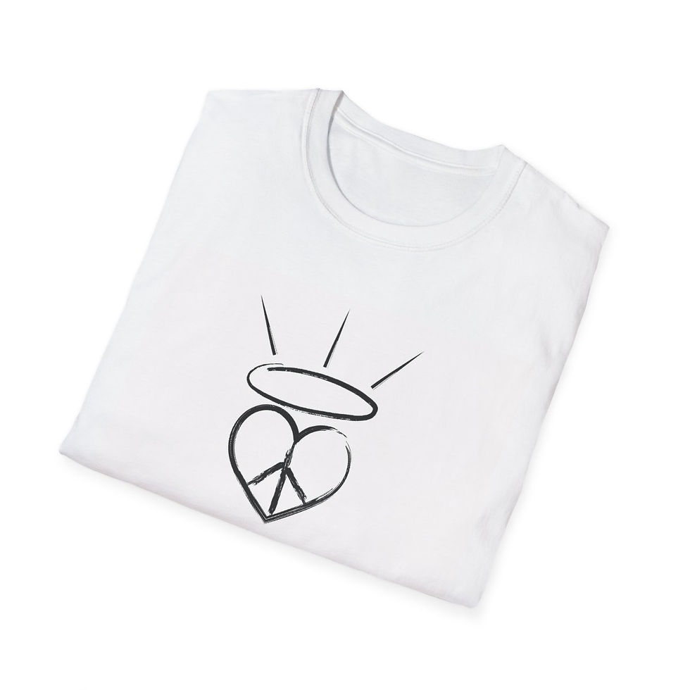 Thumbnail: Unisex Peace. Love. Faith. Softstyle T-Shirt