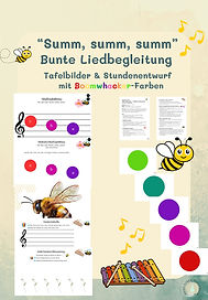 Unterrichtsmaterial, Liedbegleitung, Biene