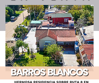 GRAN PROPIEDAD EN ESQUINA SOBRE RUTA 8 – BARROS BLANCOS KM 24.200
