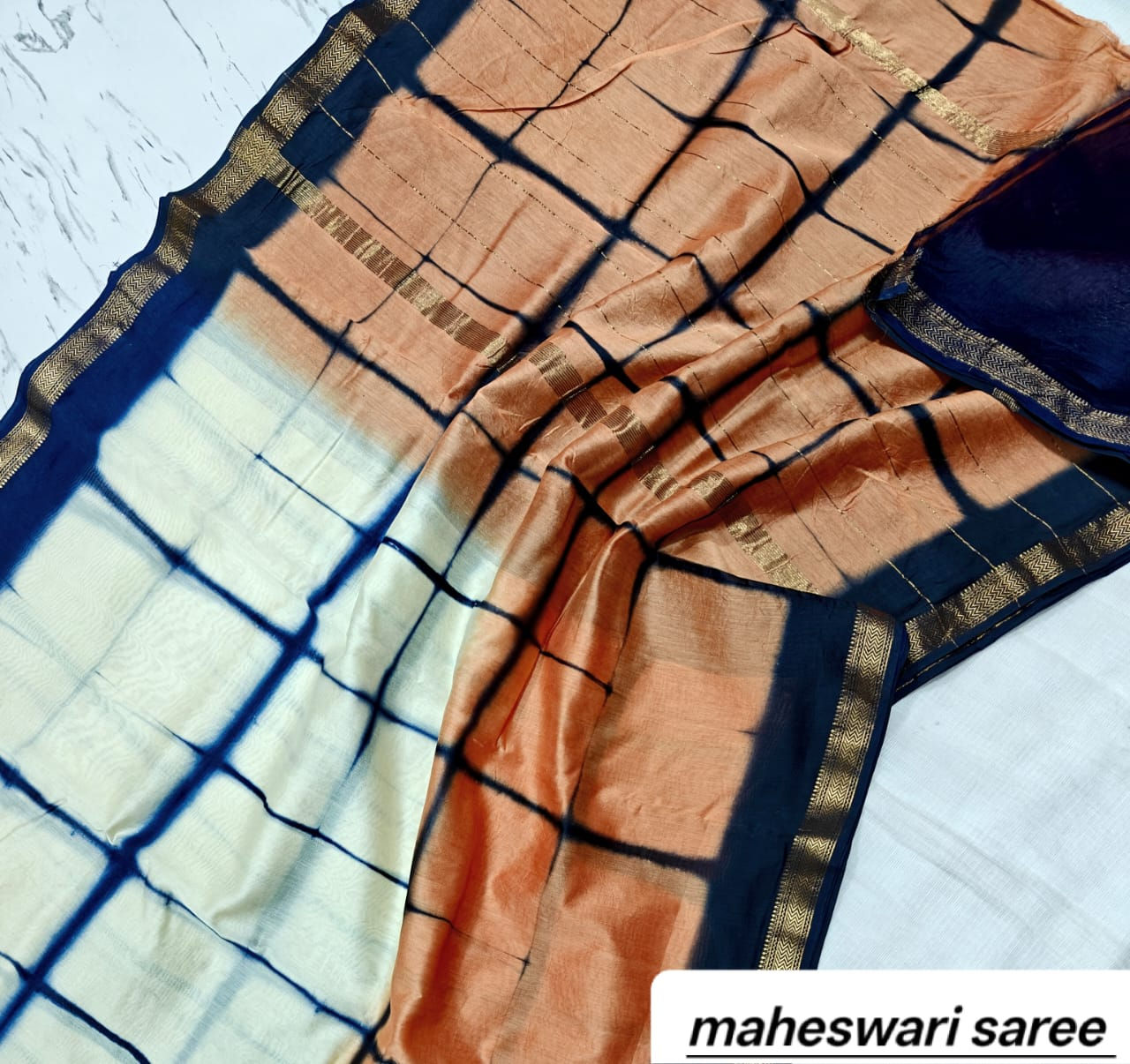 Pure Maheshwari Silk Saree