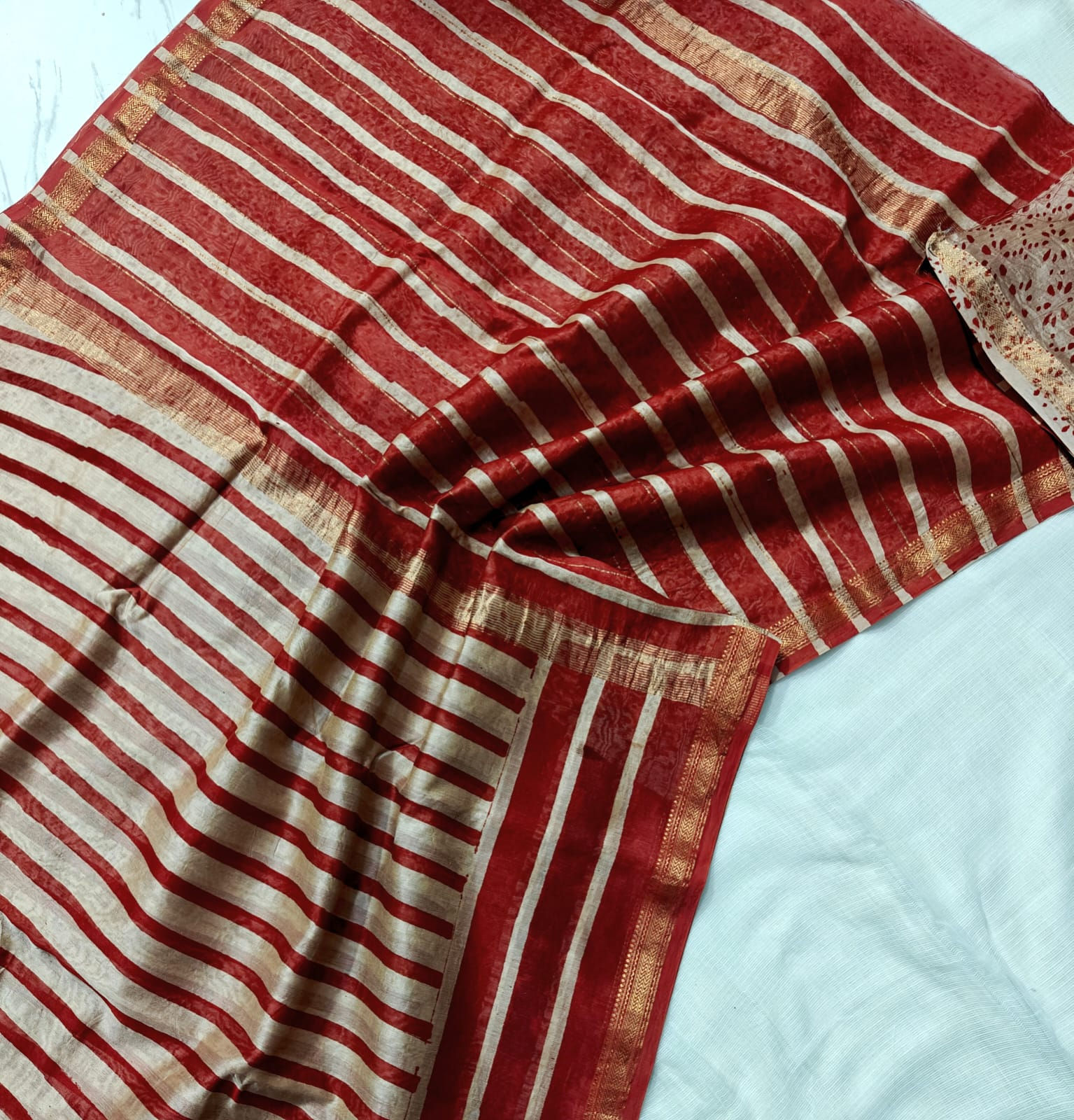 Pure Maheshwari Silk Saree