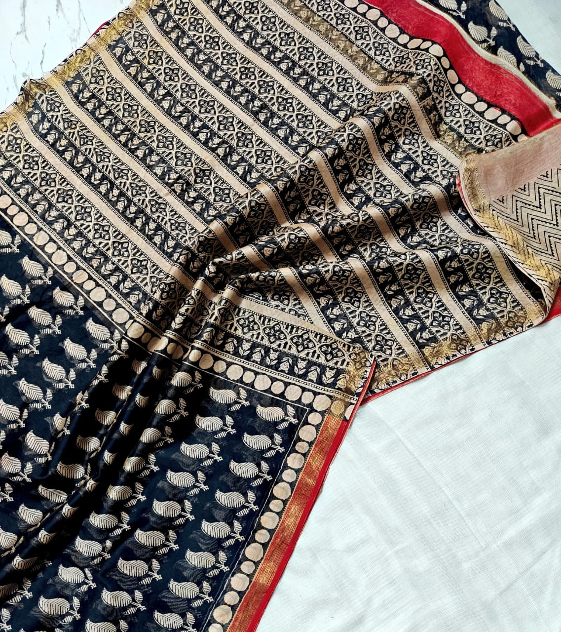 Pure Maheshwari Silk Saree