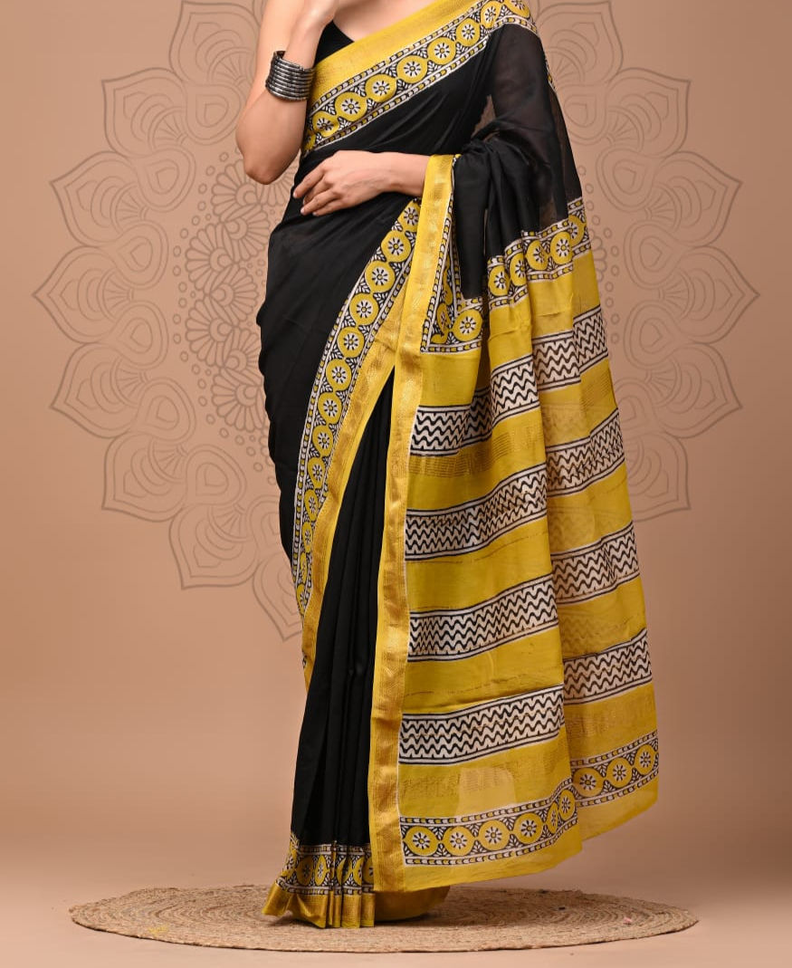 Pure Maheshwari Silk Saree