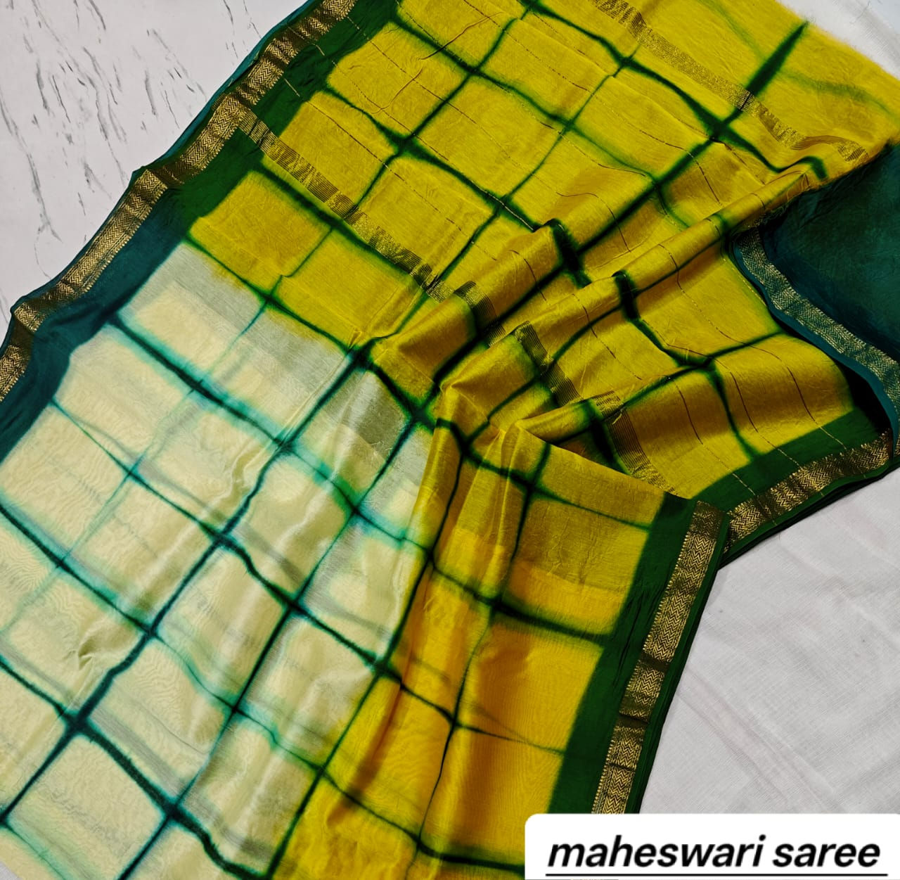 Pure Maheshwari Silk Saree