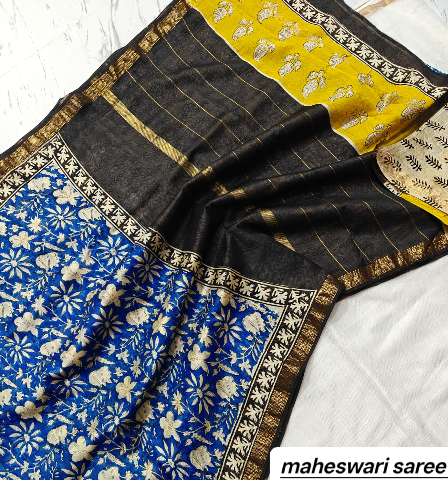 Pure Maheshwari Silk Saree