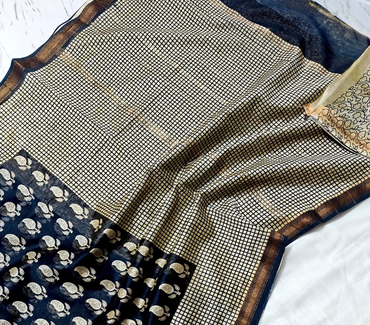 Pure Maheshwari Silk Saree