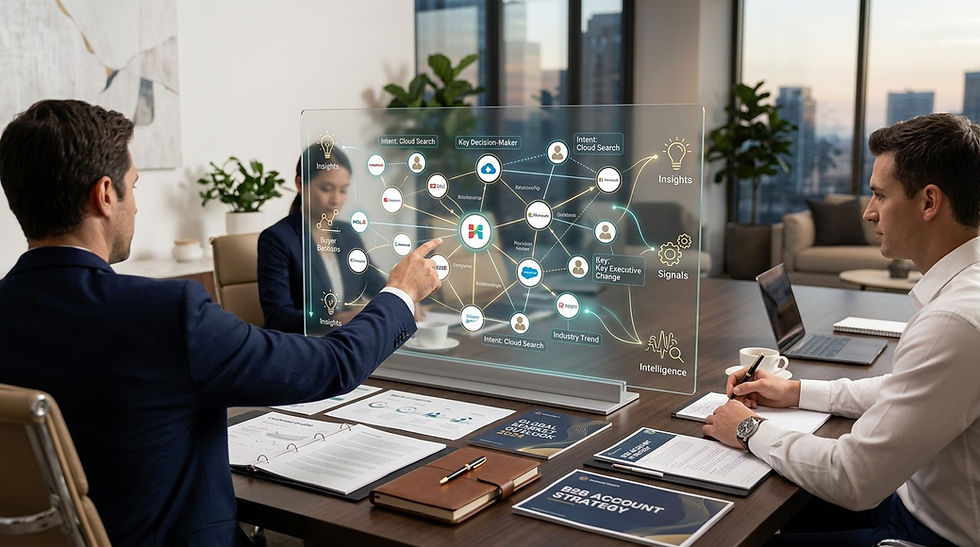 AI-powered customer intelligence helping B2B companies understand buyer behavior and improve sales decisions.
