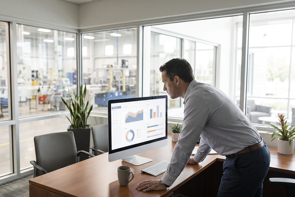 Commercial director evaluating targeted B2B account intelligence and multi-stakeholder outreach data.