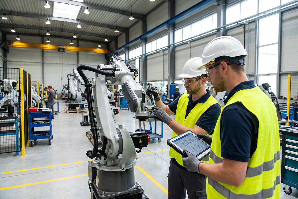 Technical sales qualification and factory inspection process for high-value industrial machinery manufacturing.