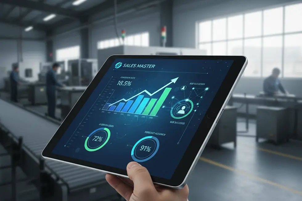 YTT Sales Master software interface displaying sales conversion metrics and CRM integration pipelines.
