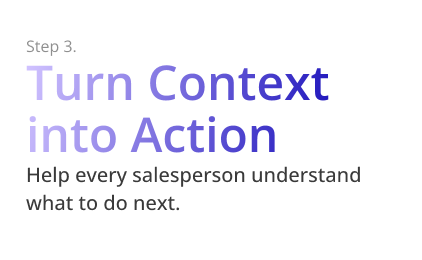 Turn Context into Action