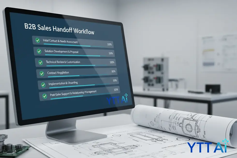 Using a B2B sales handoff checklist for engineering and sales transition