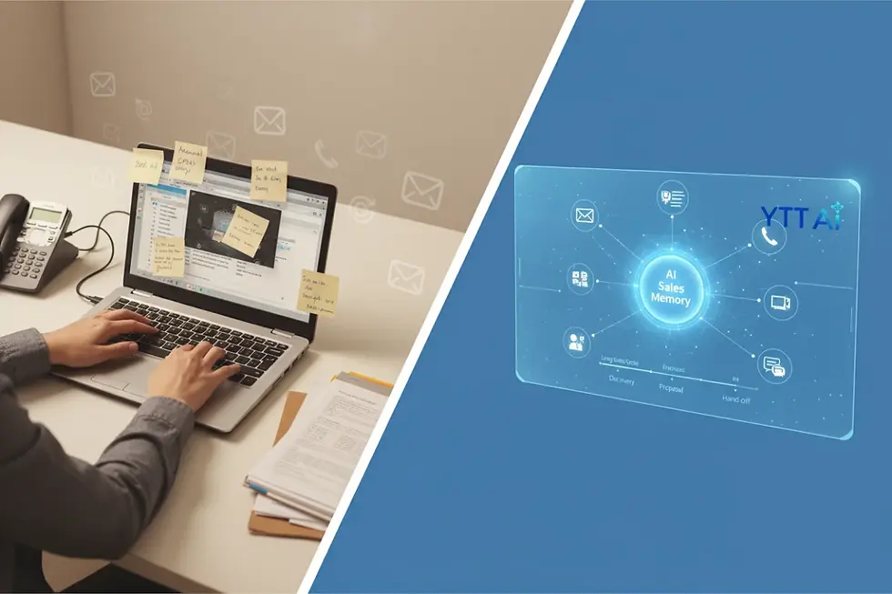 Visualizing how AI sales memory saves multi-channel manufacturing communication