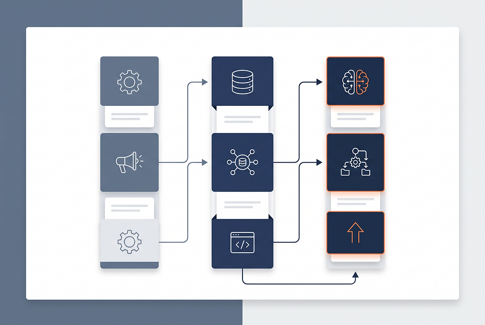 Buyer decision framework comparing sales engagement software, data suites, and AI workforce platforms