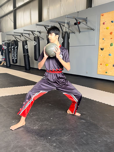 Student participating in private lessons at Capicio Zen Karate and Kickboxing
