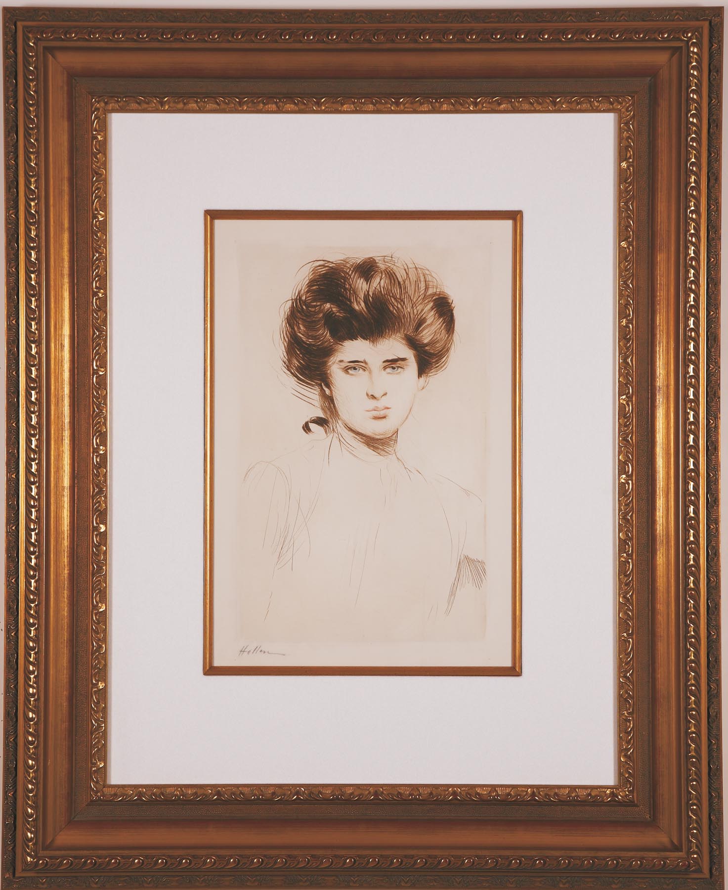 Helleu "Portrait de Femme"